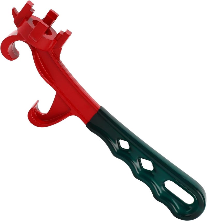 DANOREC Bucket Opener Tool 5 Gallon,Upgraded Bung Wrench for Opening 55 Gallon Drum,Professional Bucket Lid Opener,9.6 Inch Aluminum Barrel Wrench Tool with Non-slip Handle - Image 1
